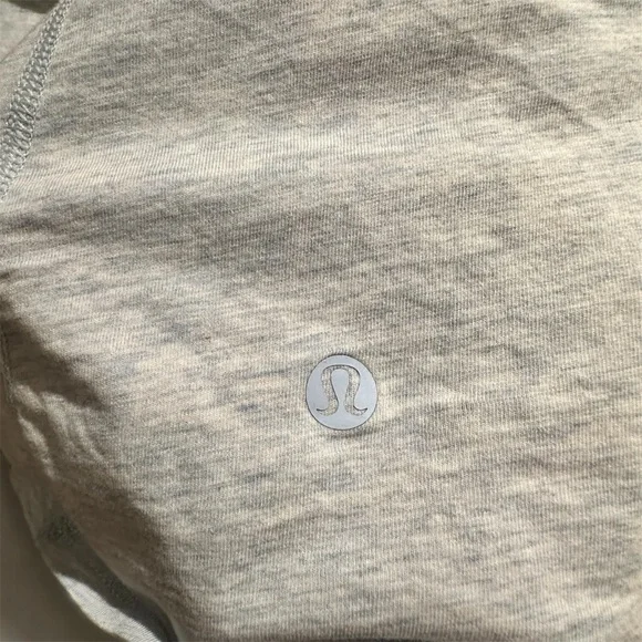 Lululemon All Tied Up Tank Top *Pima Cotton Heathered Breezy Blue Size 6 - Picture 4 of 4